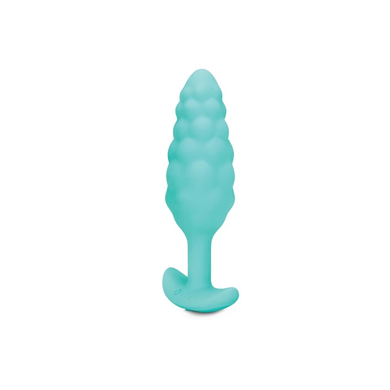 Plug analny wibrujący - B-Vibe Texture Plug Bump Mint